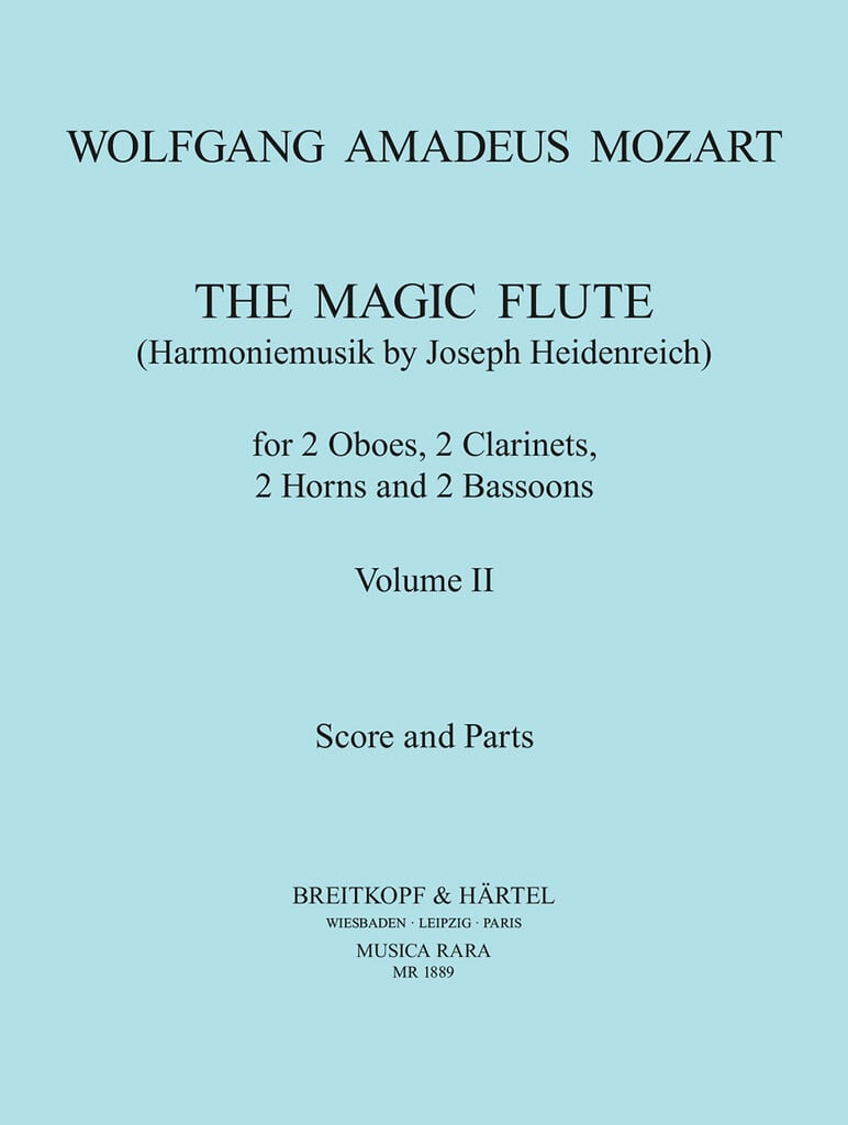 Magic Flute Harmoniemusik Volume II